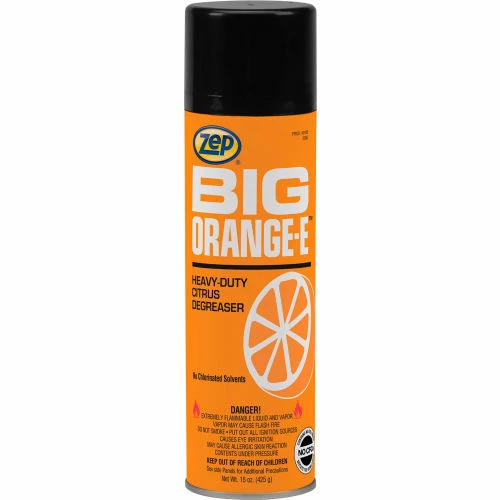 Zep® Big Orange-E Heavy-Duty Citrus Degreaser, 15 oz. Aerosol Can, 12 Cans - 18501 3 Zep® Big Orange-E Heavy-Duty Citrus Degreaser, 15 oz. Aerosol Can, 12 Cans - 18501