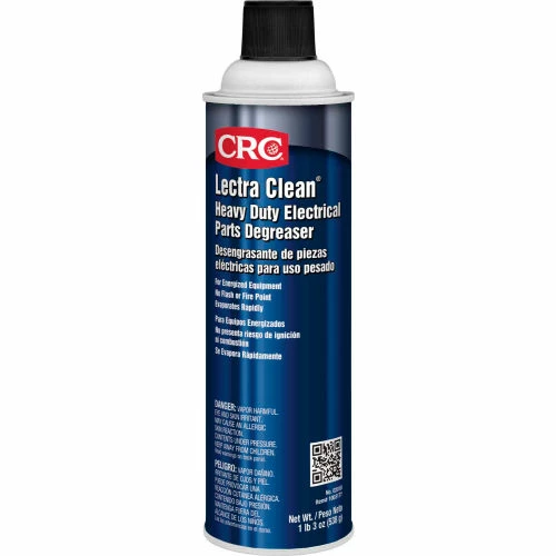 CRC Lectra Clean® Heavy Duty Electrical Parts Degreaser, 19 Wt Oz, Aerosol, Chlorinated, Clear - Pkg Qty 12 3 CRC Lectra Clean® Heavy Duty Electrical Parts Degreaser, 19 Wt Oz, Aerosol, Chlorinated, Clear - Pkg Qty 12