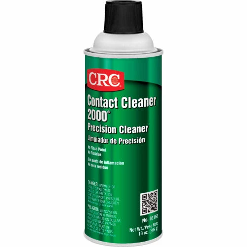CRC Contact Cleaner 2000® Precision Cleaner, 13 Wt Oz, Aerosol, HFC, Clear Colorless - Pkg Qty 12 3 CRC Contact Cleaner 2000® Precision Cleaner, 13 Wt Oz, Aerosol, HFC, Clear Colorless - Pkg Qty 12