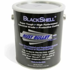 Rust Bullet BlackShell Protective Coating and Topcoat Gallon Can BSG