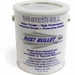 Rust Bullet WhiteShell Protective Coating and Topcoat Gallon Can WSG