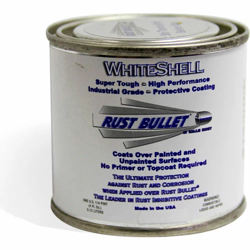 Rust Bullet WhiteShell Protective Coating and Topcoat 1/4 Pint Can WSQP 3 Rust Bullet WhiteShell Protective Coating and Topcoat 1/4 Pint Can WSQP