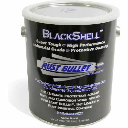 Rust Bullet BlackShell Protective Coating and Topcoat Gallon Can 4/Case BSG-C4 3 Rust Bullet BlackShell Protective Coating and Topcoat Gallon Can 4/Case BSG-C4