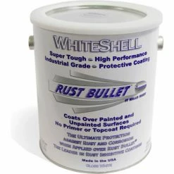 Rust Bullet WhiteShell Protective Coating and Topcoat 5 Gallon Pail WS5G