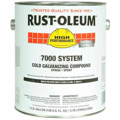 Rust-Oleum 7000 System <500 Voc Cold Galvanizing Compound 206193 - Pkg Qty 2 3 Rust-Oleum 7000 System <500 Voc Cold Galvanizing Compound 206193 - Pkg Qty 2
