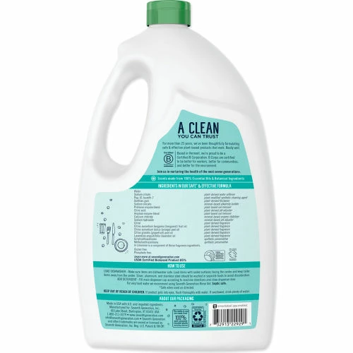 Seventh Generation® Natural Auto Dishwasher Gel, 65 oz. Bottle, 6 Bottle/Case 5 Seventh Generation® Natural Auto Dishwasher Gel, 65 oz. Bottle, 6 Bottle/Case - Image 3