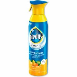 Pledge® Multi Surface Antibacterial Everyday Cleaner, 9.7 oz. Aerosol Spray, 6 Cans - 307951 -Cleaning Chemicals & Lubricants Shop SJN307951 03