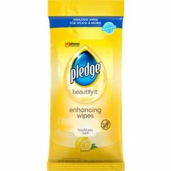 Pledge® Beautify Lemon Enhancing Wipes 24 Wipes/Pack