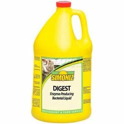 Simoniz Digest Enzyme-Producing Bacterial Liquid, Gallon Bottle, 4 Bottles - D0860004