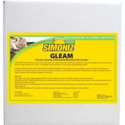 Simoniz Automatic Gleam Chlorinated Detergent Powder, Unscented, 50 lb. Pail - G1340050