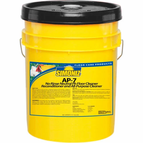 Simoniz® AP-7 Neutral pH Floor Cleaner, 5 Gallon Pail - P2666005 3 Simoniz® AP-7 Neutral pH Floor Cleaner, 5 Gallon Pail - P2666005
