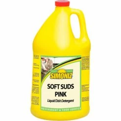 Simoniz® Soft Suds Pink Liquid Dish Detergent Gallon Bottle, 4/Case - S3351004