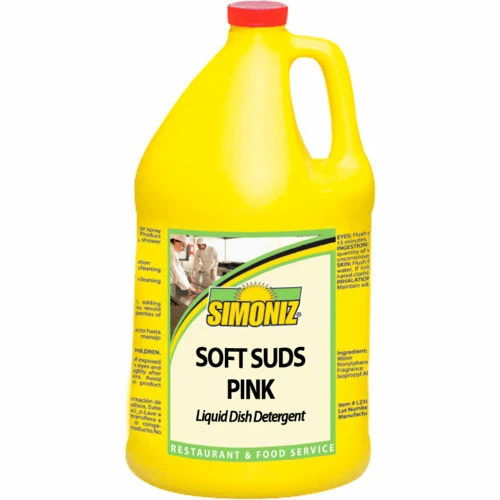 Simoniz® Soft Suds Pink Liquid Dish Detergent Gallon Bottle, 4/Case - S3351004 3 Simoniz® Soft Suds Pink Liquid Dish Detergent Gallon Bottle, 4/Case - S3351004