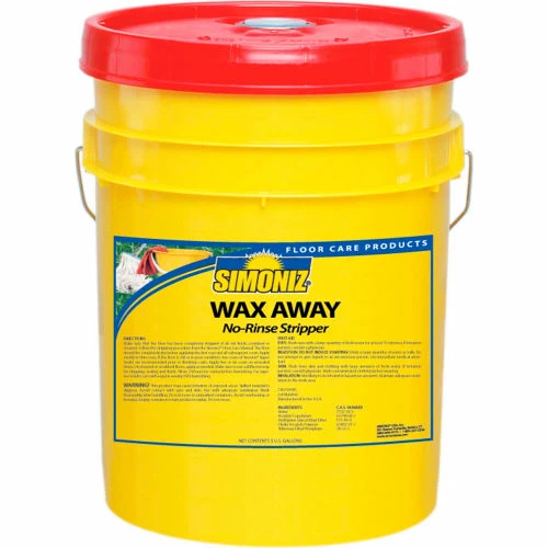 Simoniz® Wax Away No Rinse Floor Stripper, 5 Gallon Pail - W42150005 3 Simoniz® Wax Away No Rinse Floor Stripper, 5 Gallon Pail - W42150005