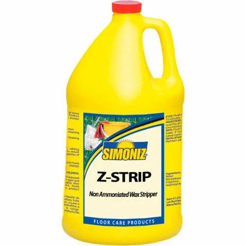 Simoniz® Z-Strip Non-Ammoniated Wax Floor Stripper, Gallon Bottle, 4 Bottles - Z45640004 3 Simoniz® Z-Strip Non-Ammoniated Wax Floor Stripper, Gallon Bottle, 4 Bottles - Z45640004