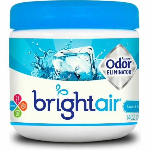 Bright Air Super Odor Eliminator, Cool & Clear 14 oz. Container BRI900090EA 3 Bright Air Super Odor Eliminator, Cool & Clear 14 oz. Container BRI900090EA