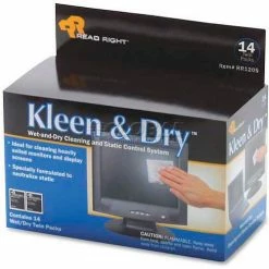ReadRight Read Right® Kleen & Dry Screen Cleaning Pads, 14/Box - REARR1205