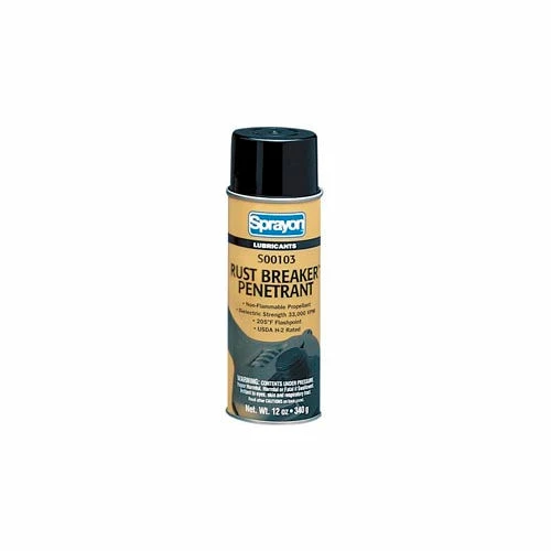 Sprayon LU103 Rust Breaker High-Performance Rust Penetrant, 10 oz. Aerosol Can - SC0103000 - Pkg Qty 12 3 Sprayon LU103 Rust Breaker High-Performance Rust Penetrant, 10 oz. Aerosol Can - SC0103000 - Pkg Qty 12