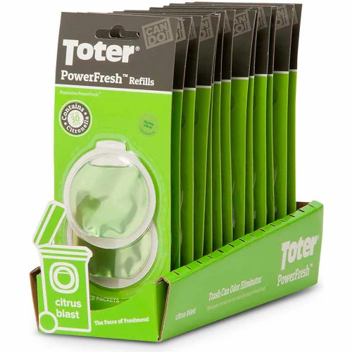 Toter PowerFresh Odor Eliminator Refill, .22 oz. Packet - PFRFO-00000 4 Toter PowerFresh Odor Eliminator Refill, .22 oz. Packet - PFRFO-00000 - Image 2