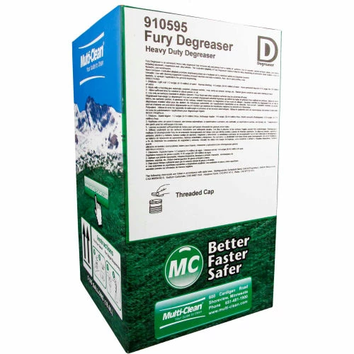 Multi-Clean® FURY Heavy Duty Non-Corrosive Auto scrubber Degreaser - Unscented, 5 Gallon Box 3 Multi-Clean® FURY Heavy Duty Non-Corrosive Auto scrubber Degreaser - Unscented, 5 Gallon Box
