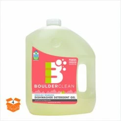 Boulder Clean Dishwasher Detergent, Grapefruit Pomegranate, 100 oz Bottle, 4/Carton