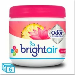 Bright Air Super Odor Eliminator, Island Nectar and Pineapple, Pink, 14 oz., 6/Case -Cleaning Chemicals & Lubricants Shop UNT BRI900114CT