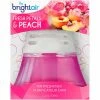 Bright Air Scented Oil Air Freshener Diffuser 2.5 oz. Glass Jar, Fresh Petals & Peach - BRI 900134 -Cleaning Chemicals & Lubricants Shop UNT BRI900134EA