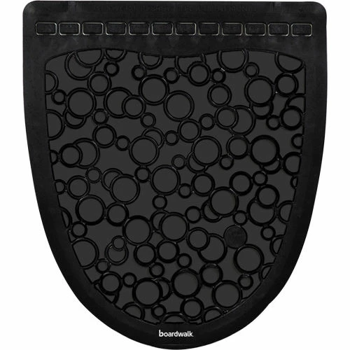 Boardwalk® Urinal Mat 2.0, Rubber, 17.5 x 20, Black/Black, 6 Mats/Case 4 Boardwalk® Urinal Mat 2.0, Rubber, 17.5 x 20, Black/Black, 6 Mats/Case - Image 2