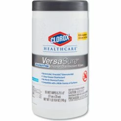 Clorox® Healthcare Versasure Cleaner Disinfectant Wipes, 6-3/4" X 8", White, 85 Towels/Can
