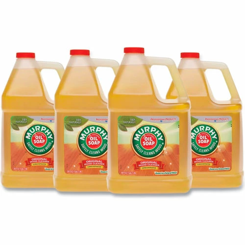 Murphy Oil Soap Original Wood Cleaner, Fresh, Gallon Bottle, 4 Bottles - 01103 3 Murphy Oil Soap Original Wood Cleaner, Fresh, Gallon Bottle, 4 Bottles - 01103