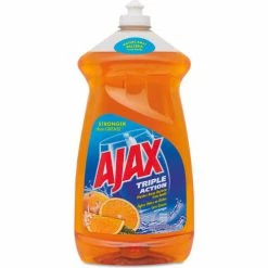 Ajax Manual Antibacterial Dish Detergent Liquid, Orange, 52 oz. Bottle, 6 Bottles - 49860