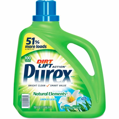 Purex Ultra Natural Elements HE Liquid Detergent, Linen and Lilies, 150 oz. Bottle 4 Purex Ultra Natural Elements HE Liquid Detergent, Linen and Lilies, 150 oz. Bottle - Image 2