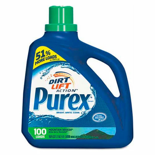 Purex® Concentrate Liquid Laundry Detergent, Mountain Breeze, 150 oz., Bottle - 2420005016 3 Purex® Concentrate Liquid Laundry Detergent, Mountain Breeze, 150 oz., Bottle - 2420005016
