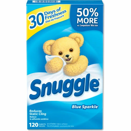 Snuggle® Fabric Softener Sheets, Fresh Scent, 120 Sheets/Box, 6 Boxes/Case 4 Snuggle® Fabric Softener Sheets, Fresh Scent, 120 Sheets/Box, 6 Boxes/Case - Image 2