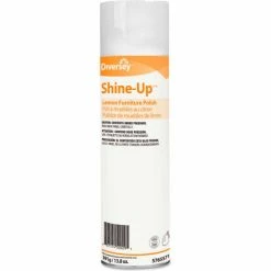 Diversey Shine-Up Furniture Cleaner, Lemon, 13.8 oz. Aerosol Can, 12 Cans - 95765571
