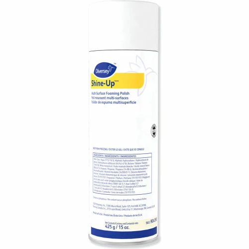 Diversey Shine-Up/MC Multi-Surface Foaming Polish, Lemon Scent, 15 oz. Aerosol, 12/Case 4 Diversey Shine-Up/MC Multi-Surface Foaming Polish, Lemon Scent, 15 oz. Aerosol, 12/Case - Image 2