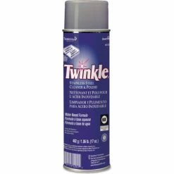 Twinkle® Stainless Steel Cleaner & Polish, 17oz Aerosol, 1 Can - DVO991224EA