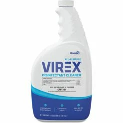 Diversey™ Virex All-Purpose Disinfectant Cleaner, Lemon Scent, 32 Oz. Spray Bottle, 4/Carton
