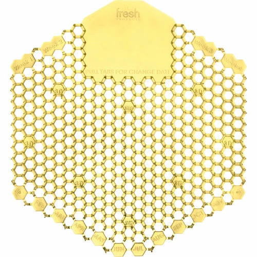 Fresh Products Wave 3D Urinal Deodorizer Screen, Yellow, Citrus, 10/Box 4 Fresh Products Wave 3D Urinal Deodorizer Screen, Yellow, Citrus, 10/Box - Image 2