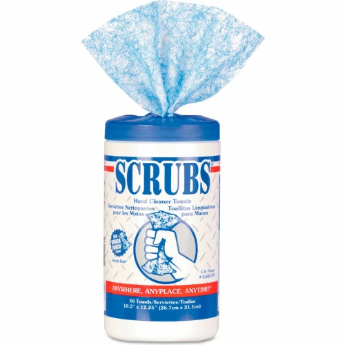 SCRUBS® Hand Cleaner Towels, 30 Wipes/Can 4 SCRUBS® Hand Cleaner Towels, 30 Wipes/Can - Image 2