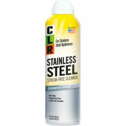 CLR Stainless Steel Cleaner, 12 oz. Aerosol Can, 6 Cans - CSS12
