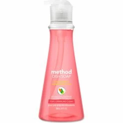 Method® Dish Soap Pump, Pink Grapefruit Scent, 18 Oz. Pump Bottle, 6/Carton