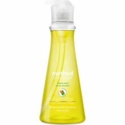 Method Manual Dish Detergent Liquid, Lemon Mint, 18 oz. Bottle - 01179