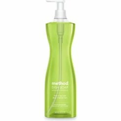 Method&#174, Dish Soap Pump, Hour-Glass Bottle Shape, Lime and Sea Salt Scent, 18 oz Pump Bottle