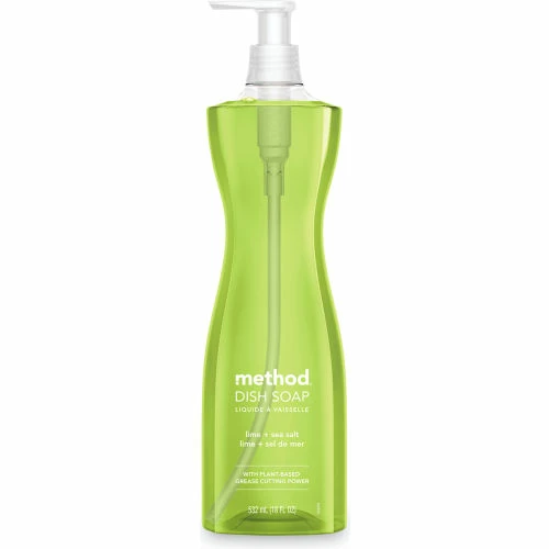 Method®, Dish Soap Pump, Hour-Glass Bottle Shape, Lime and Sea Salt Scent, 18 oz Pump Bottle 3 Method®, Dish Soap Pump, Hour-Glass Bottle Shape, Lime and Sea Salt Scent, 18 oz Pump Bottle