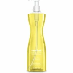 Method&#174, Dish Soap Pump, Hour-Glass Bottle Shape, Lemon Mint Scent, 18 oz Pump Bottle, 6/Carton