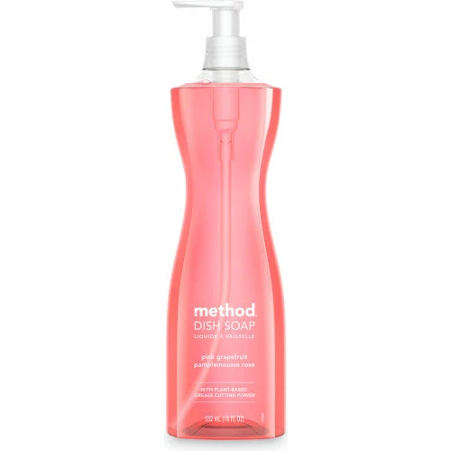 Method®, Dish Soap Pump, Hour-Glass Bottle, Pink Grapefruit Scent, 18 oz Pump Bottle, 6/Ctn 3 Method®, Dish Soap Pump, Hour-Glass Bottle, Pink Grapefruit Scent, 18 oz Pump Bottle, 6/Ctn