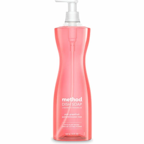 Method®, Dish Soap Pump, Hour-Glass Bottle Shape, Pink Grapefruit Scent, 18 oz Pump Bottle 3 Method®, Dish Soap Pump, Hour-Glass Bottle Shape, Pink Grapefruit Scent, 18 oz Pump Bottle