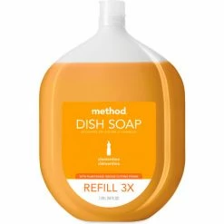 Method&#174, Dish Soap Refill Tub, Clementine Scent, 54 oz Tub, 4/Carton