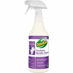 OdoBan Bioodor Digester, Eucalyptus Scent, 32 Oz Bottle, 12/Carton